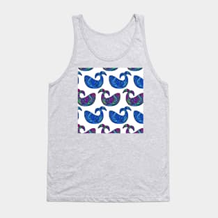 Whimsical Henna Whales Tank Top
